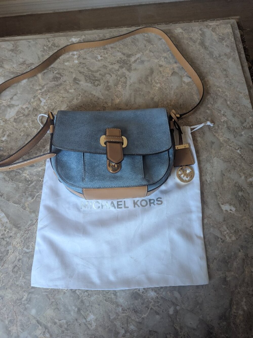 Michael Kors suede crossbody